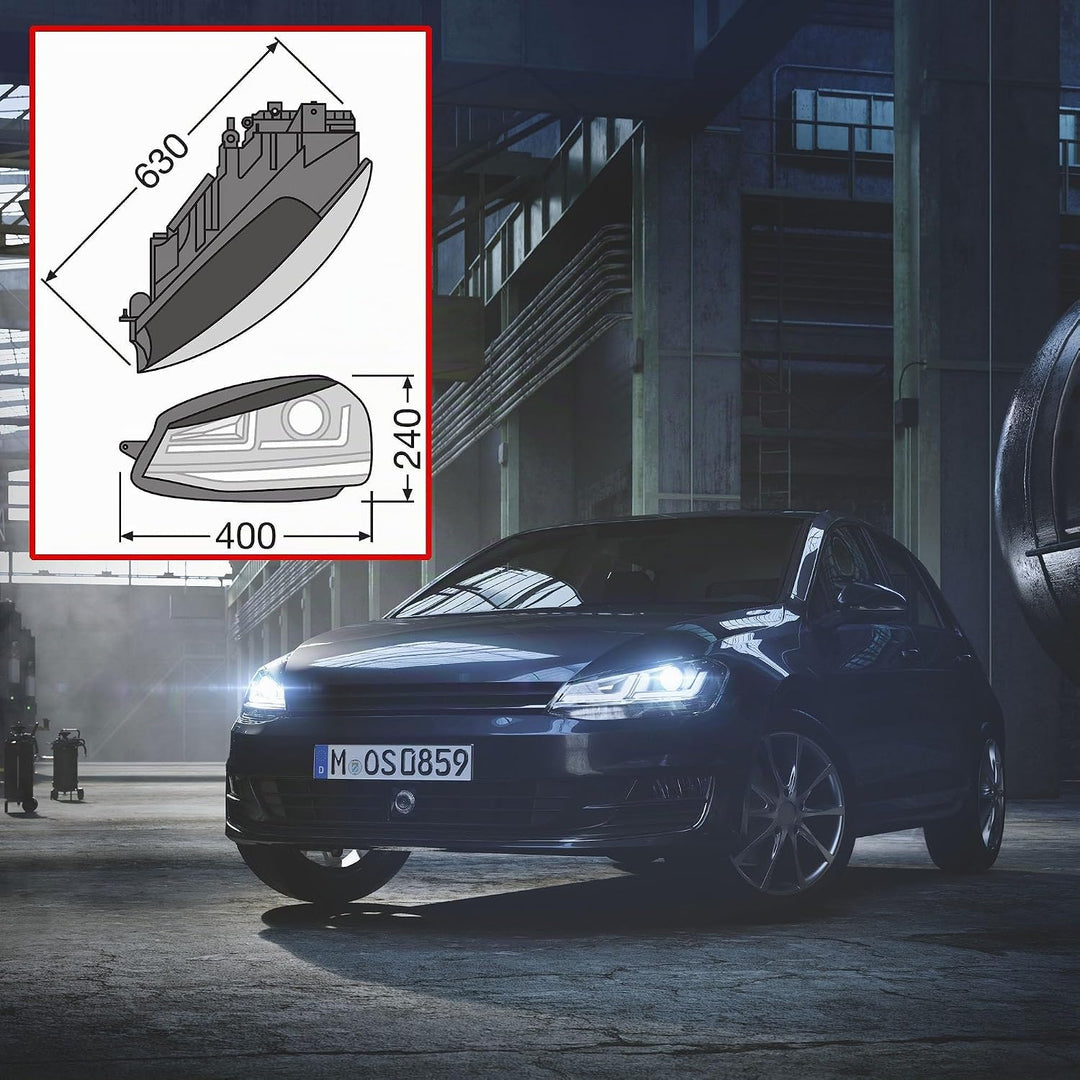 Osram Ledriving LED Scheinwerfer, Schwarz Edition als Xenonersatz zur Umrüstung auf LED, LEDHL104-BK