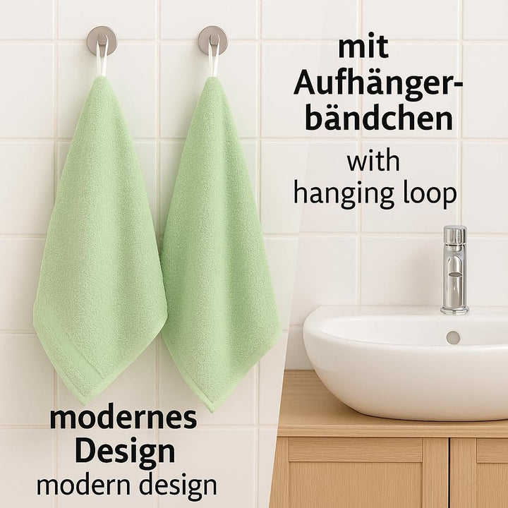 Betz Handtuch 6er Pack Handtücher Set Palermo Grösse 50x100 cm 100% Baumwolle - gut trocknend, leich