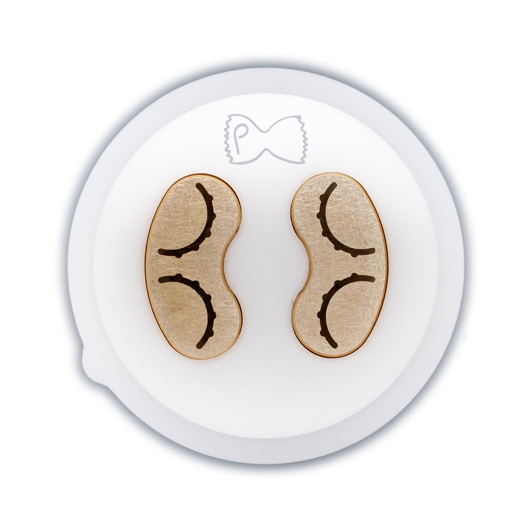 Pastidea - Matrize aus Bronze und POM Orecchiette Rigate Gestreift 15mm kompatibel mit Philips Pasta