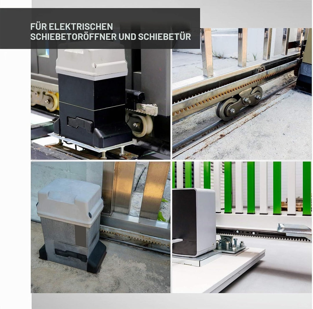 DOJA Industrial | Schiebetor Zahnstange | Modul 4 | 1 Stueck 1 Meter | Verzinkte Zahnschiene Kompati