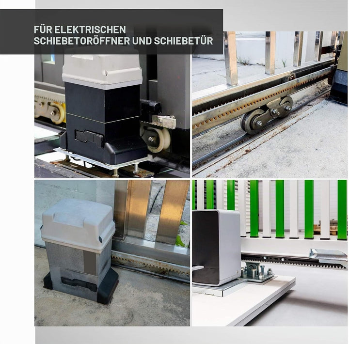 DOJA Industrial | Schiebetor Zahnstange | Modul 4 | 1 Stueck 1 Meter | Verzinkte Zahnschiene Kompati