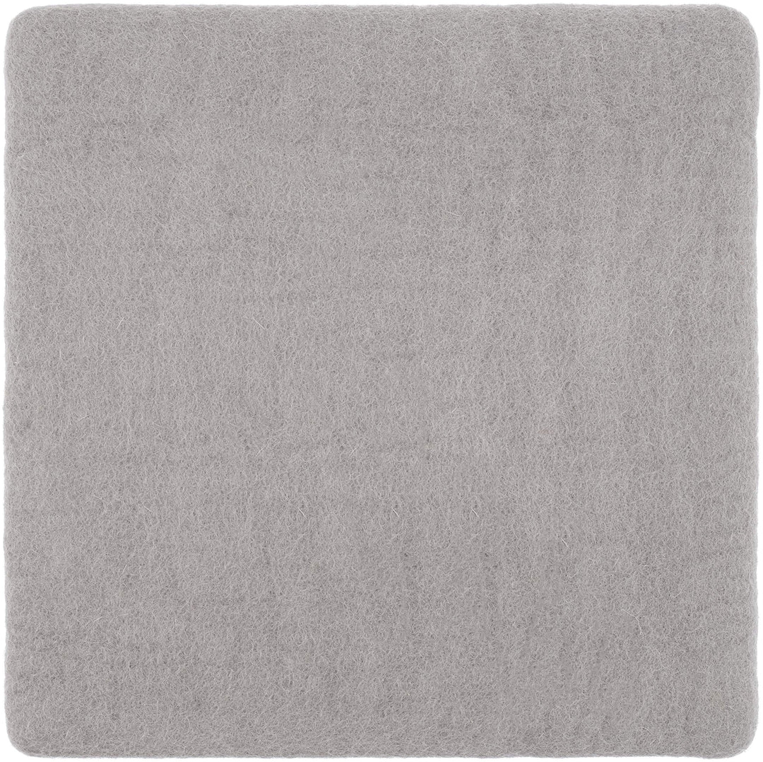 myfelt Flache Filz Sitzauflage, Filz Stuhlauflage - Luis - quadratisch, 36x36 cm, Grau, Grau