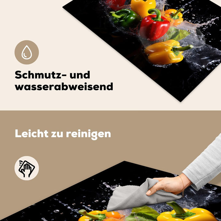Herdabdeckplatte Einteilig Herdabdeckung Abdeckplatte für Ceranfeld Abdeckung Induktionskochfeld Auf