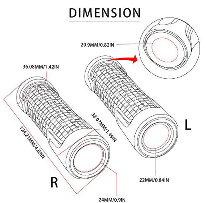 Duke Lenkergriffe 22mm 7/8''Griffe Griffgummis Für Duke 125 200 250 Duke 390 690 790 1290 890 R 990