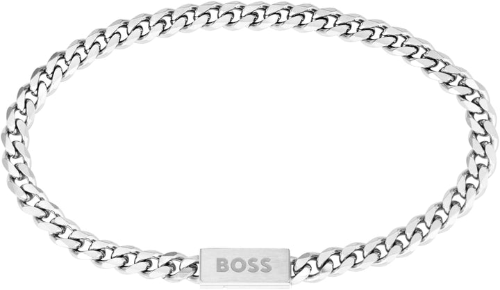 BOSS Jewelry Gliederarmband für Herren Kollektion CHAIN FOR HIM aus Edelstahl - Erhältlich aus Silbe