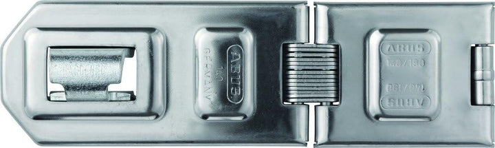 ABUS Diskus Überfalle 140/190 - Vorrichtung für Vorhängeschlösser - mit Doppelgelenk für aufschlagen
