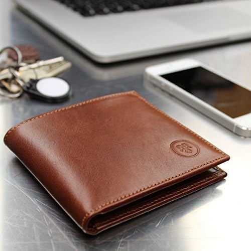 Maxwell-Scott Luxus Herrengeldbörse (Vittore), Cognac, One Size Cognac Braun, Cognac Braun