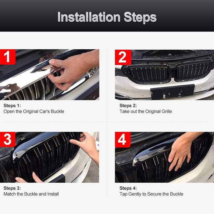 YIUBCZOQI F15 Kühlergrill Passend für BMW F15 X5 (2014-2018) F16 X6 (2015-2019) X5M X6M (2015-2019)