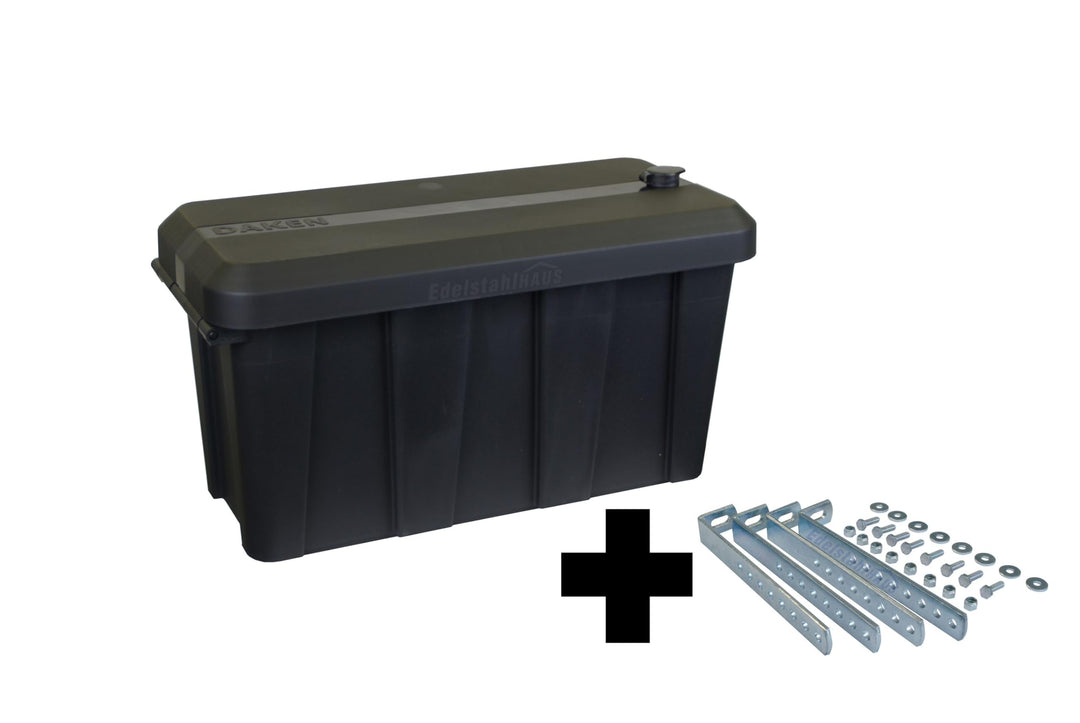 Deichselbox Daken Blackit Lite, Werkzeugkasten, Gurtkiste, Anhängerbox, Staukiste, Daken B24-1 + Ver