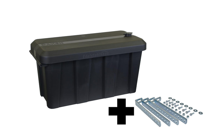Deichselbox Daken Blackit Lite, Werkzeugkasten, Gurtkiste, Anhängerbox, Staukiste, Daken B24-1 + Ver