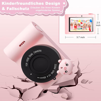 Kinderkamera, 3,0 Zoll Touchscreen Kinder Kamera, 48MP 1080P Digitalkamera Kinder, WiFi & USB fotoap