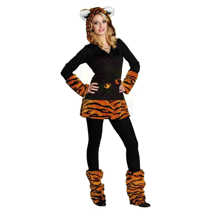 Rubie's NEU Damen-Kostüm Tiger-Kapuzenkleid, Gr. 42-44 44 Original, 44 Original