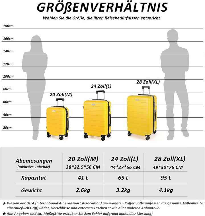 TAN.TOMI Koffer, Hartschalenkoffer, Koffer &amp; Trolleys, Rollkoffer Reisekoffer Handgepäck, Suitcase K