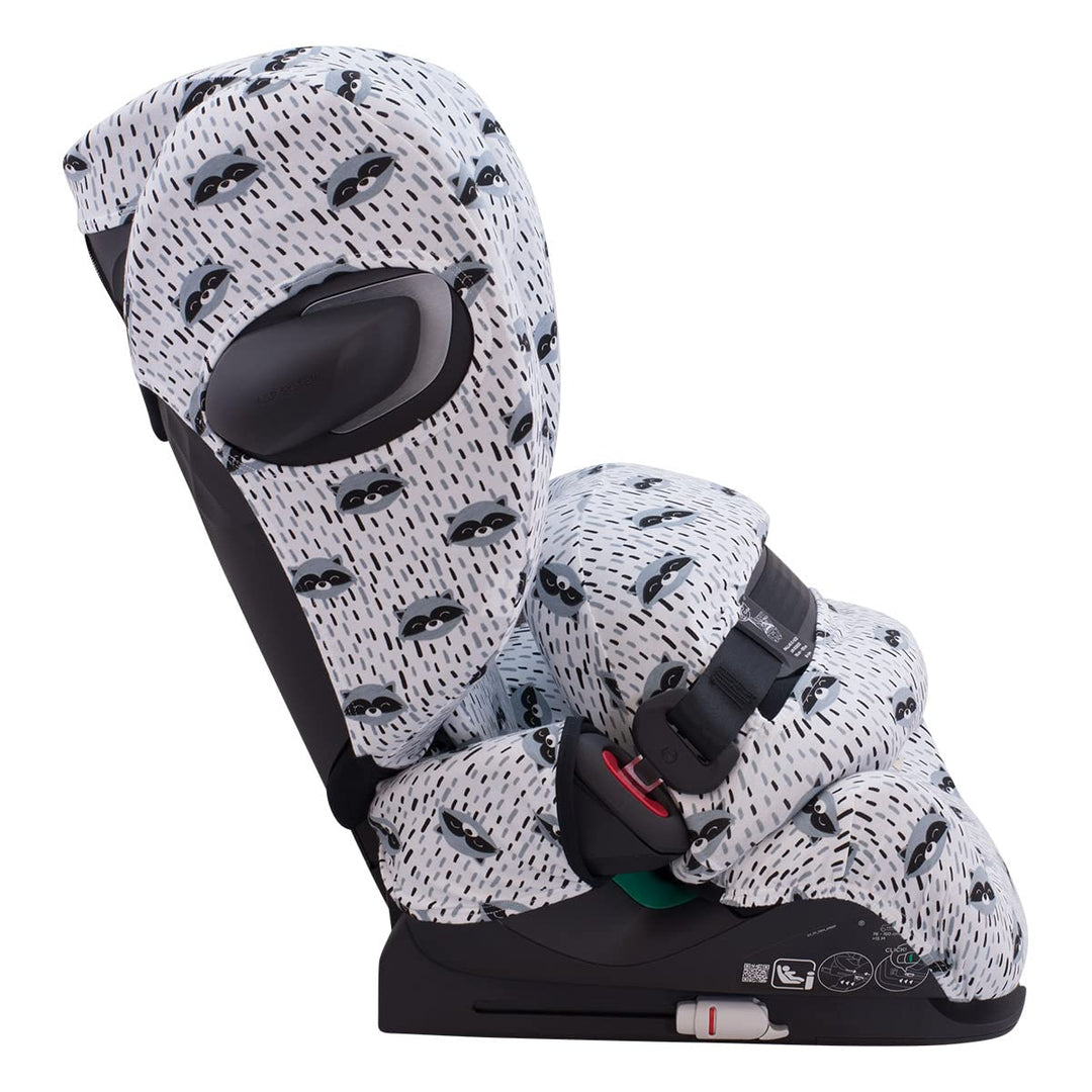 JYOKO KIDS Bezug Kompatibel mit Cybex Pallas G I-SIZE (Bezug Pallas G, RACCOON) Bezug Pallas G RACCO