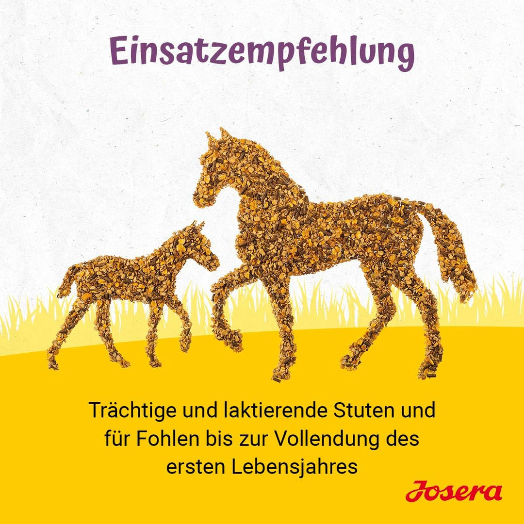 JOSERA Fohlen &amp; Stute (1 x 20 kg) | Premium Pferdefutter | Zuchtmüsli | gehaltvolle Stutenmilch | op