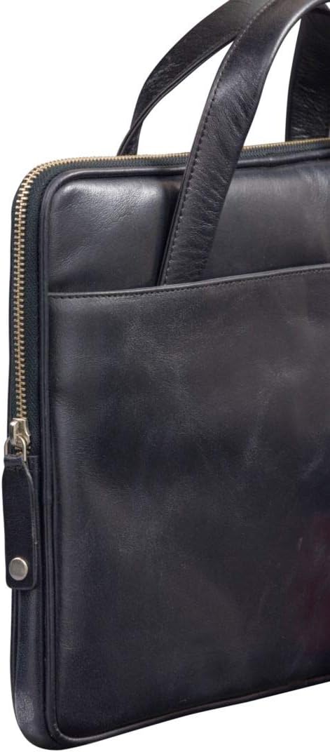 dbramante1928 - Silkeborg Laptoptasche für Damen und Herren - Tasche mit zwei strukturierten Ledergr