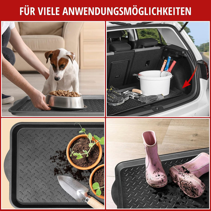 Walser Antirutschmatte Safetray, Mehrzweckwanne, Abtropfmatte Auto Kofferraumwanne, Schuhablage, Sch