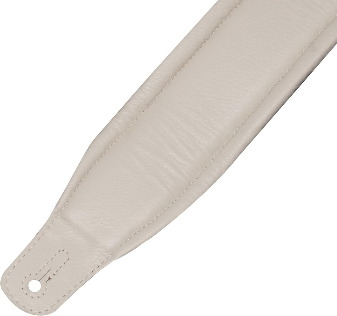 Levy's M26PD-BRN_CRM Gitarrengurt Top Grain Leather 3" - Bark Brown on Cream
