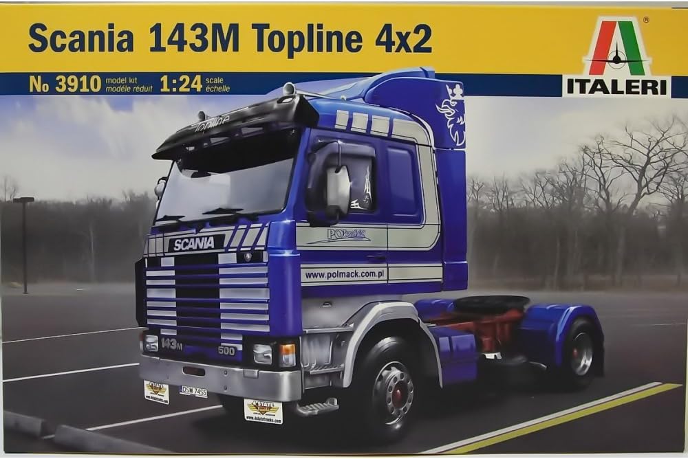 Italeri 3910-1:24 Scania Topline 4x2, 143 m, Fahrzeuge
