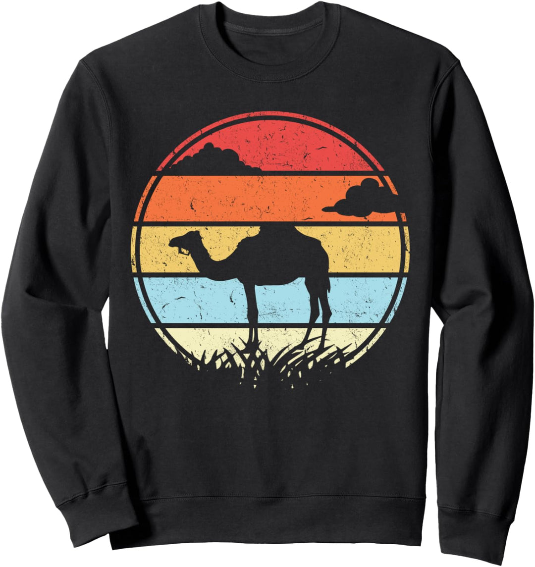 Vintage-Kamel-Silhouette 60er Jahre 70er Jahre Retro-Kamel Sweatshirt