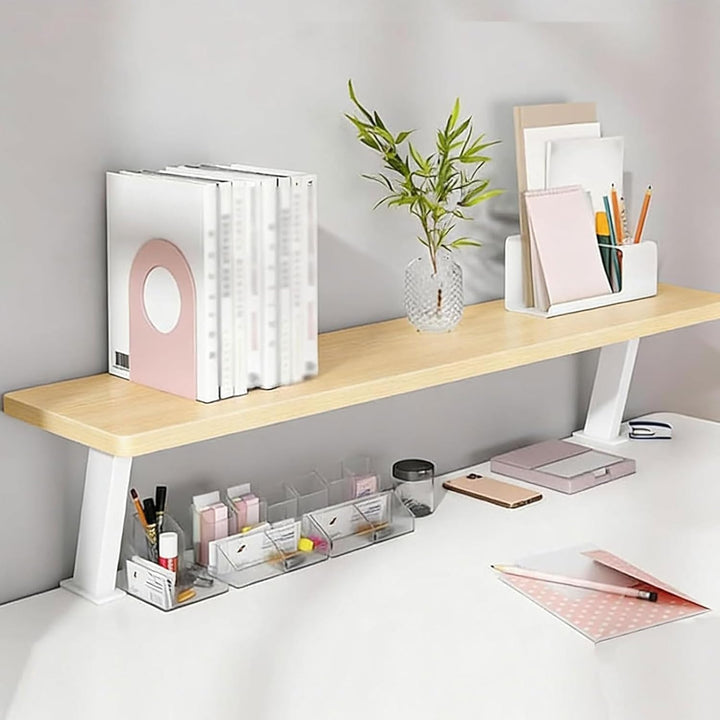 Klemmbares Schreibtisch Organizer Regal 80x20cm, Adjustable Desk Shelf Clamp mit Klemme TischverläNg