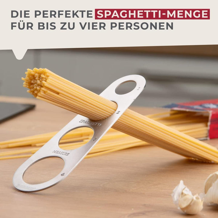 Fackelmann Spaghettimass für Pasta (Spaghetti) – Nudel Portionierer für bis zu 4 Personen – Einfache