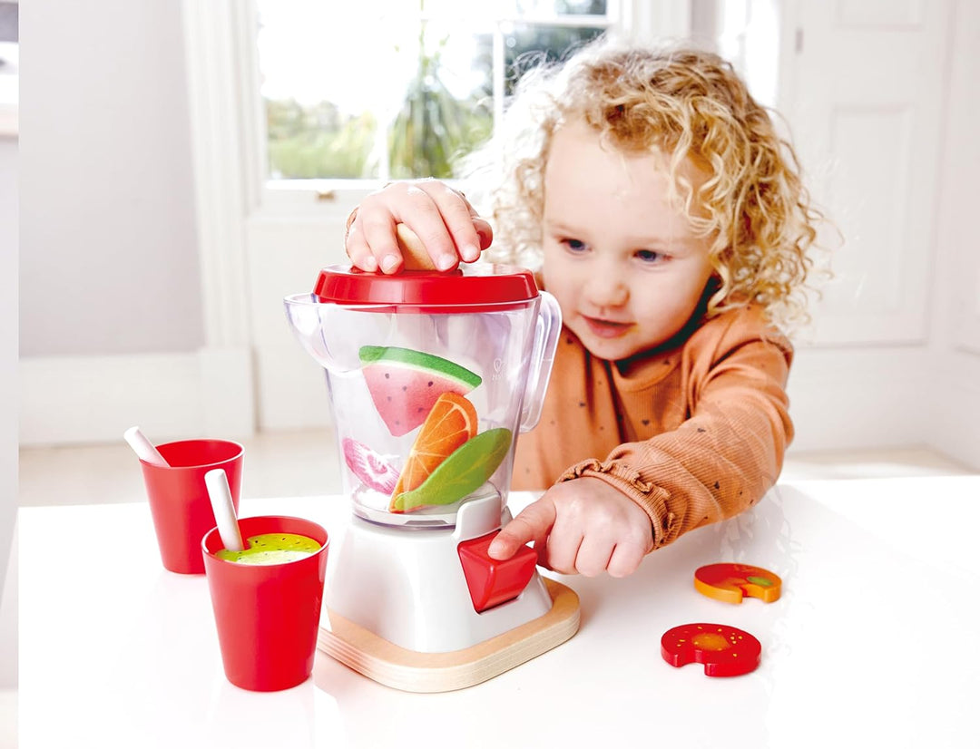 Hape Smoothie-Mixer von Hape| Bunter Smoothie-Mixer mit Bechern und Trinkhalmen