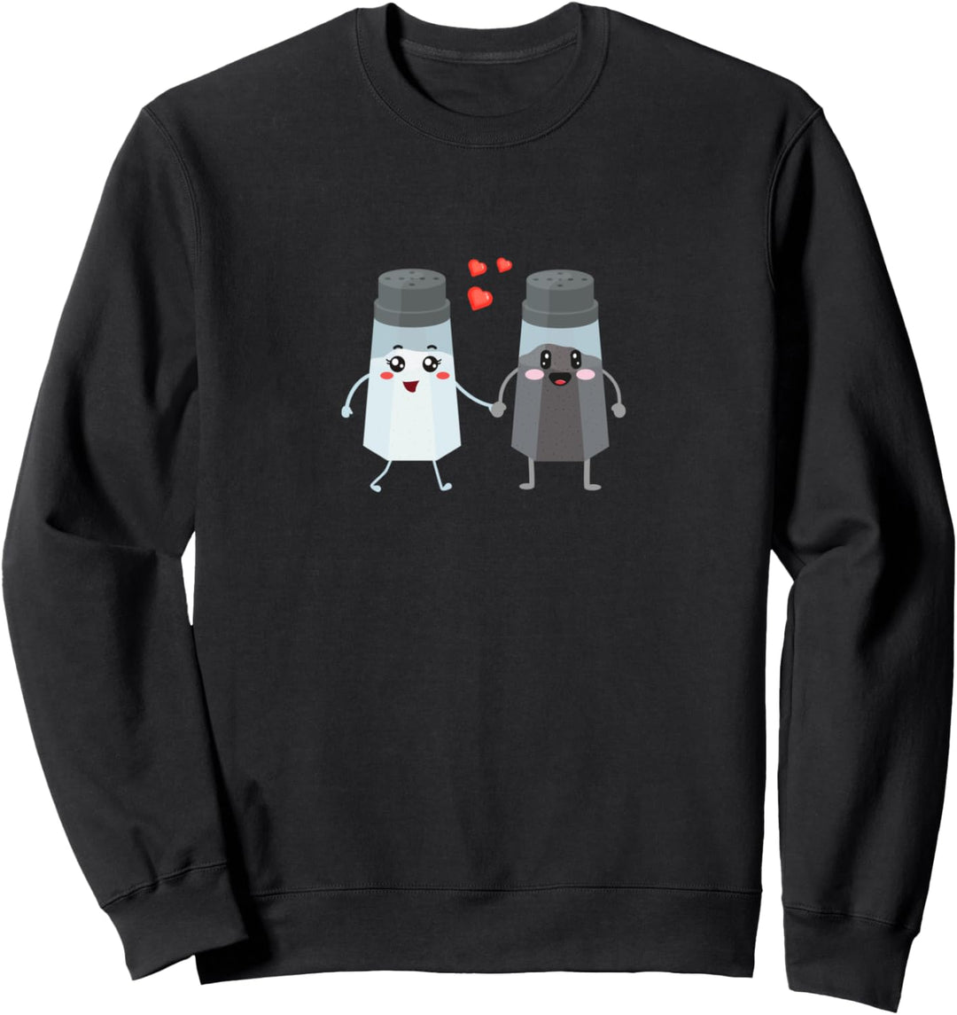 Salz und Pfefferstreuer Paar Geschenk für Köche & Gourmets Sweatshirt