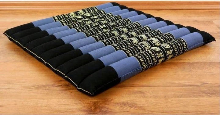 livasia Meditationsset L - Ø 38x15cm / Matte 50x50x4,5cm - Yogaset mit Kissen und Matte, Pouf, Yogam