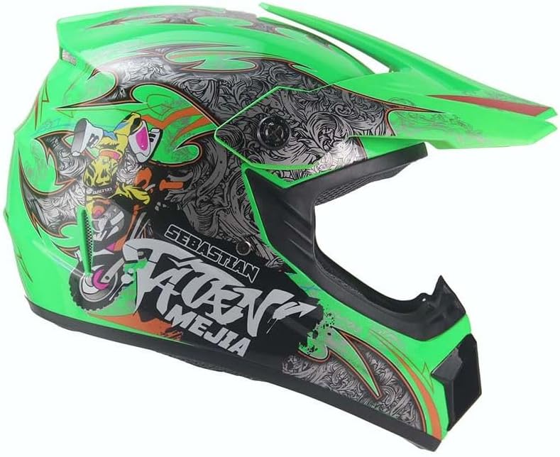 Kinder Crosshelm Mejia – Motorradhelm für Kinder, ABS-Schale, robuster Kinderhelm für Downhill, Quad