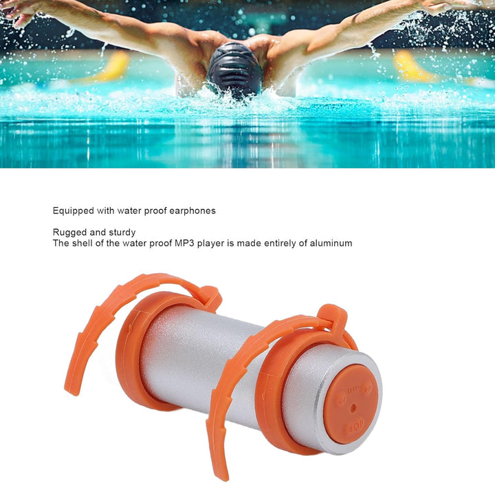 wasserdichte MP3 -Player Zum Schwimmen, Geniessen Sie Bis zu 2.000 Songs, 8 GB Unterwassermusik Play