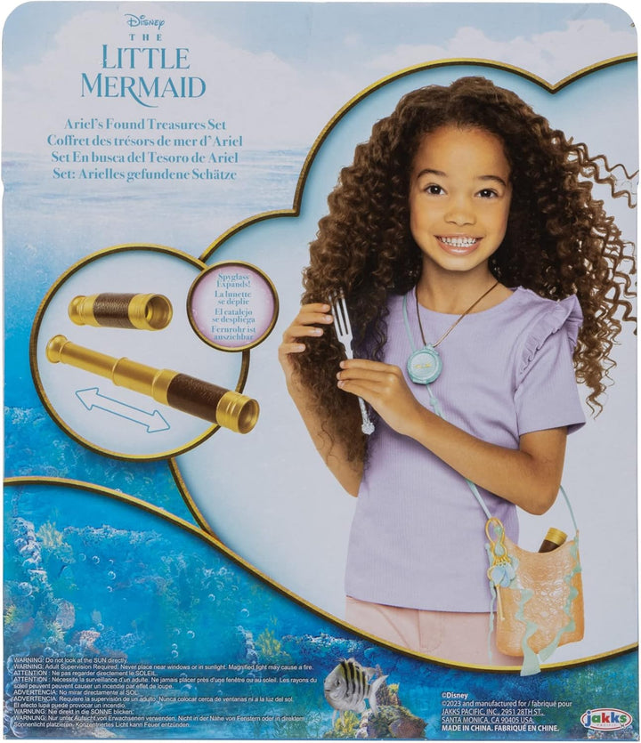 Disney The Little Mermaid Arielle Schatztasche mit abnehmbarem Schlüsselring und Charms, erweiterbar