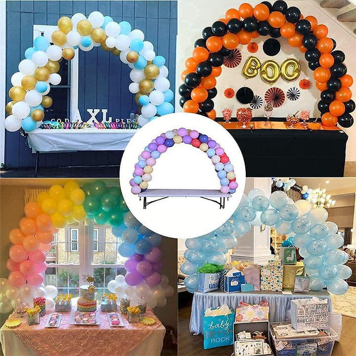 68PCS Weisse Ballonbogen-Kit,Tisch Luftballon Bogen Kit,Ballon Arch Kit,Party Dekoration Ballonbogen