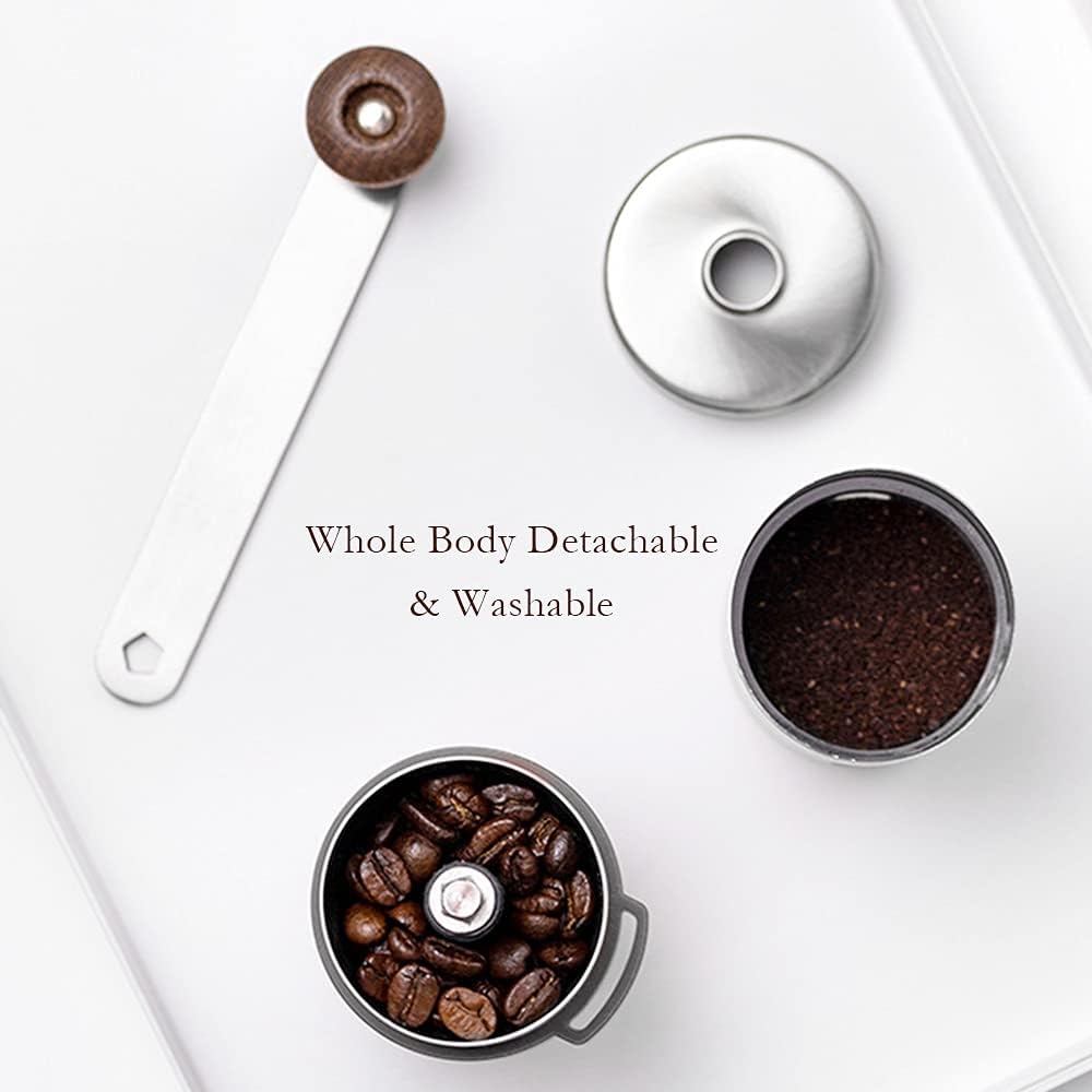 Cocoarm Verstellbare Handkaffeemühle Edelstahl Körper Handbuch Handkaffeemühle Waschbare Handmühle K
