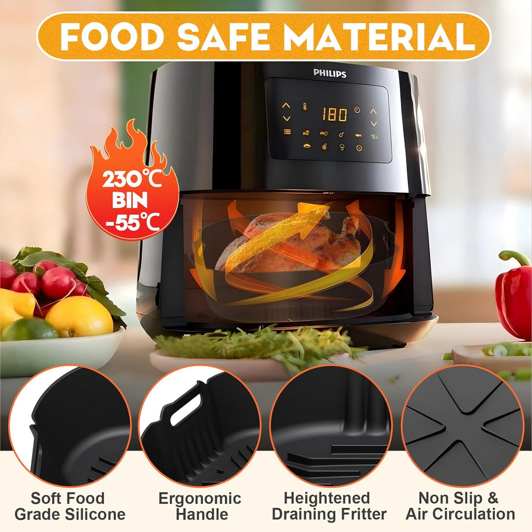 Heissluftfritteuse Zubehör für Philips Essential Airfryer XL 6,2L HD9270/90, Philips 5000 Series XXL