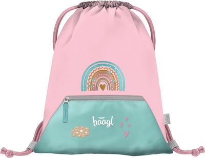 Baagl Schulranzen Mädchen Set 3 Teilig, Zippy Schultasche für 1. Klasse, Grundschule Ranzen Torniste