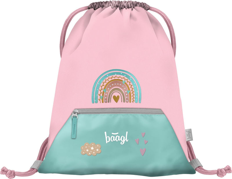 Baagl Schulranzen Mädchen Set 3 Teilig, Zippy Schultasche für 1. Klasse, Grundschule Ranzen Torniste