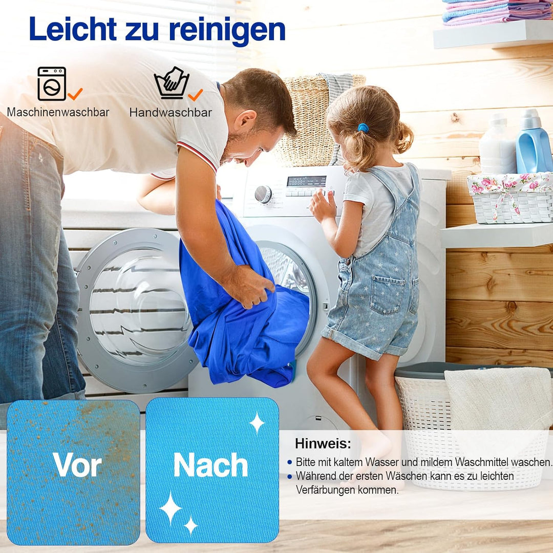 Rhino Valley Strandmuschel, Strandzelt Sonnenschutz UV 50+, Windschutz Strandzelt, Tragbar Sonnenseg