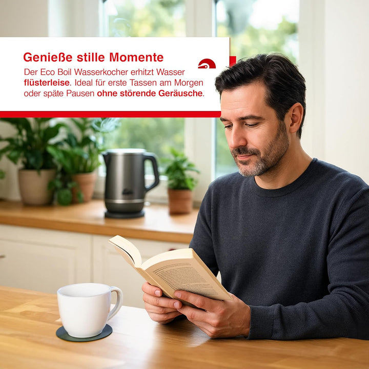 Solis Eco Boil Wasserkocher (Typ 5520) – leise & schnell für entspannte Genussmomente, bis zu 25% ef