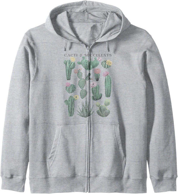 Trendy Botanical Cacti Kapuzenjacke