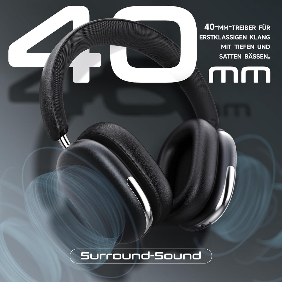 Freepods 120H Spielzeit Bluetooth ANC/ENC Over-Ear-Kopfhörer Aktive Geräuschunterdrückung drahtlos,