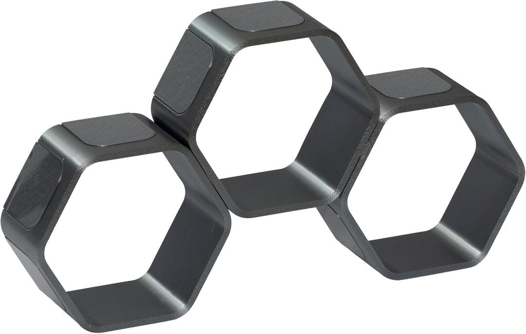 Regal für Hörfiguren (z.B. Tonie Figuren) - 3D Druck - Modulares Design (titangrau, Premium) Titangr