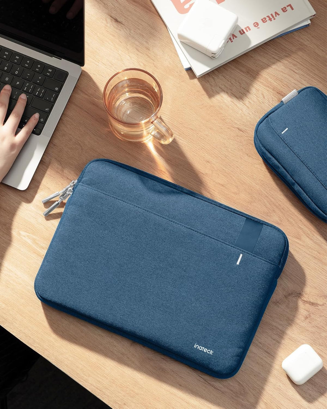 Inateck 360° Schutz Laptoptasche Hülle, Kompatibel mit 13 Zoll MacBook Air M5 2026 M4 2025, M1/M2/M3