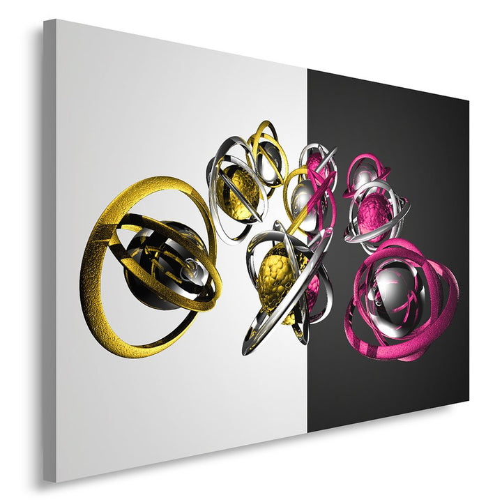 Feeby Frames, Leinwandbild, Bilder, Wand Bild, Wandbilder, Kunstdruck 60x80cm, ABSTRAKTION, MODERN,