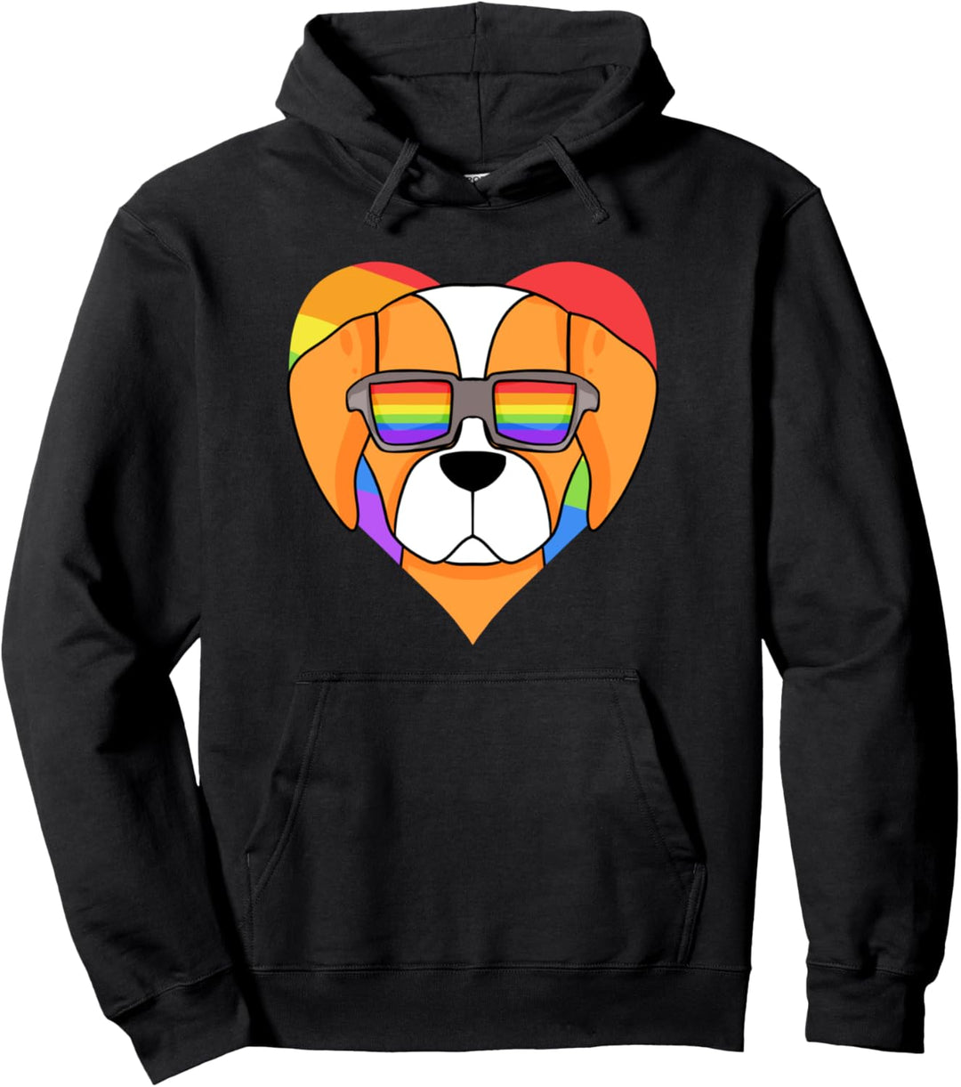 LGBT-Unterstützer Brittany Spaniel Hund Rainbow Gay Pride Pullover Hoodie
