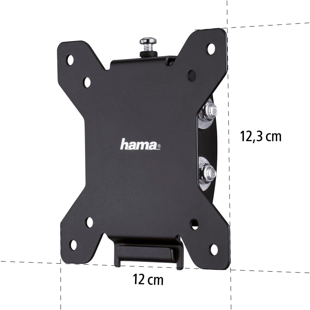 Hama TV Wandhalterung neigbar (TV Wandhalterung 10-26 Zoll, VESA 75x75 und VESA 100x100, bis 30kg, E