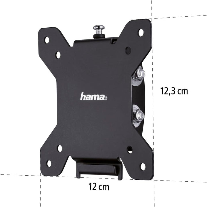 Hama TV Wandhalterung neigbar (TV Wandhalterung 10-26 Zoll, VESA 75x75 und VESA 100x100, bis 30kg, E