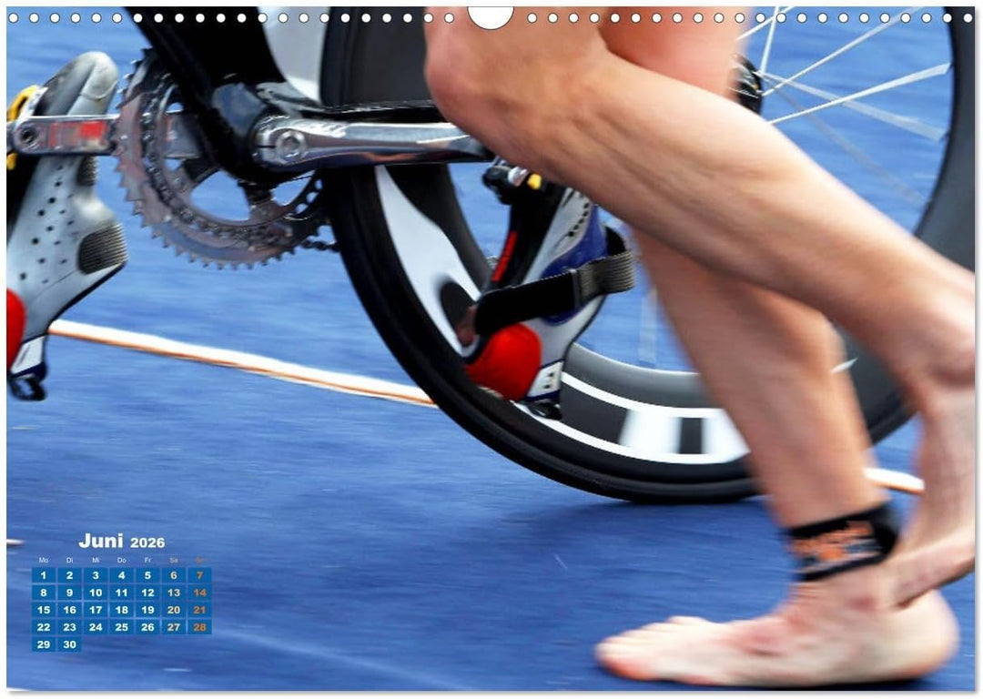 Triathlon: Mit Leidenschaft zur persönlichen Bestzeit (Wandkalender 2026 DIN A3 quer), CALVENDO Mona