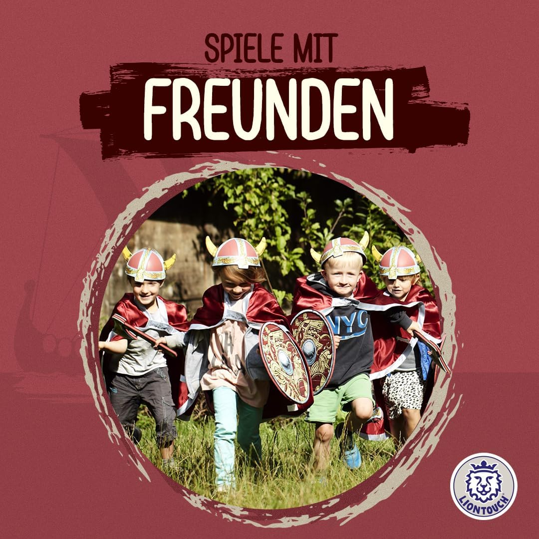 Liontouch - Wikingerumhang | Für Kinder von 3-8 Jahren – Einheitsgrösse | Chief Haralds mittelalterl