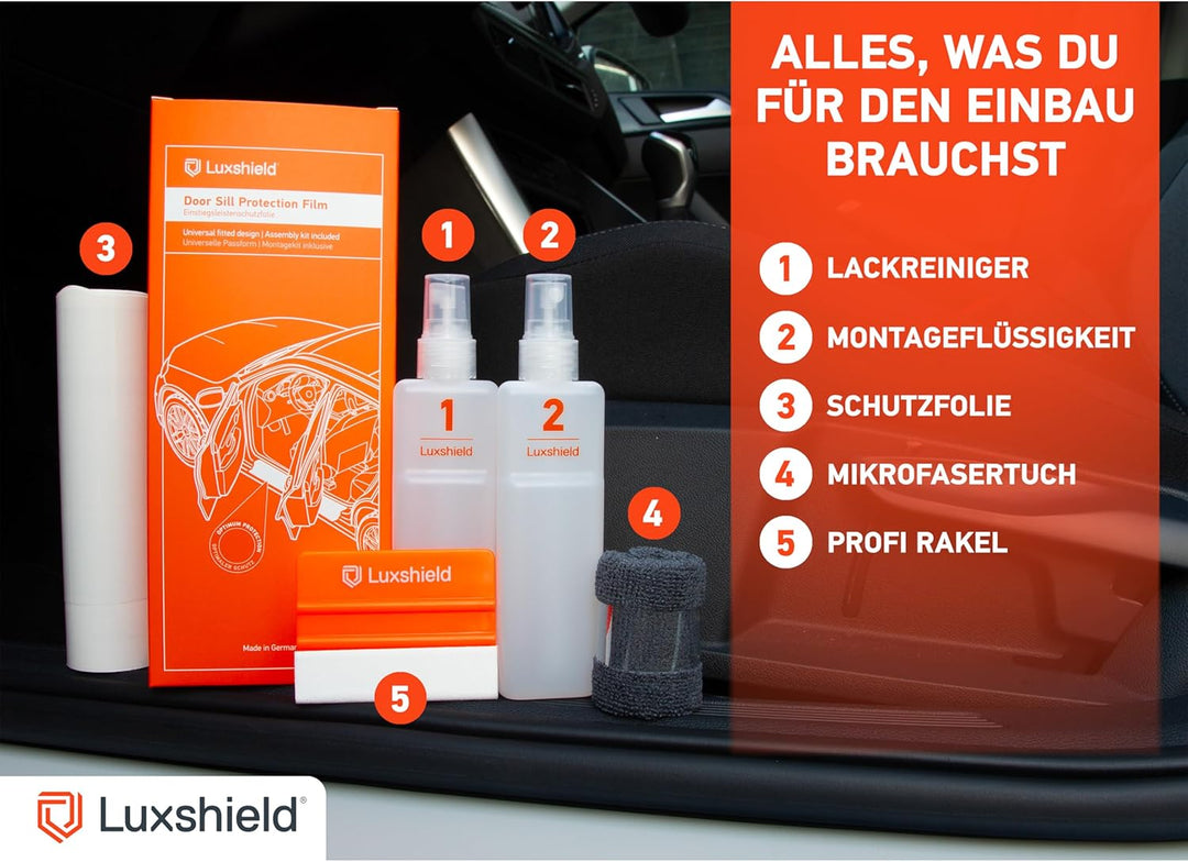 Luxshield Auto Einstiegsleisten Schutz für Hyundai i10 2 (II) IA I 2013-2019 - Schutzfolie Autotür Z